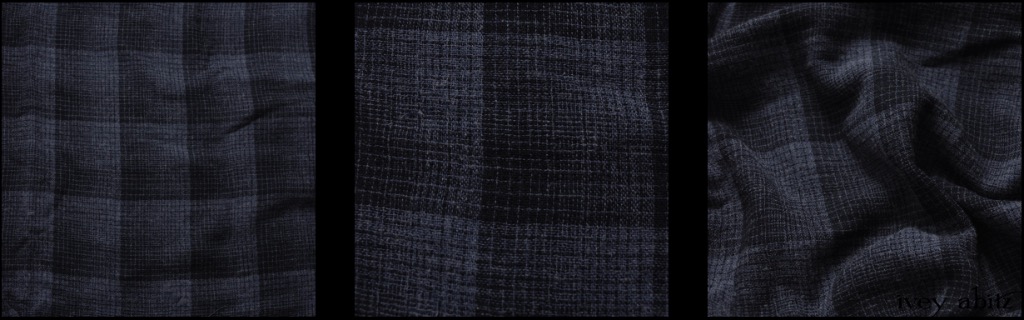 Sapphire Plaid Wool Weave