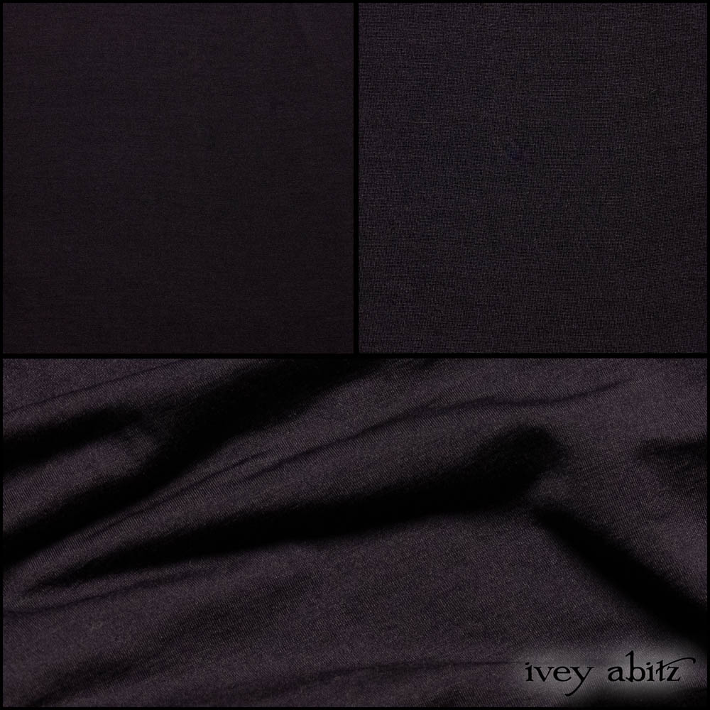 Signature Black Washed Silk Jersey Knit