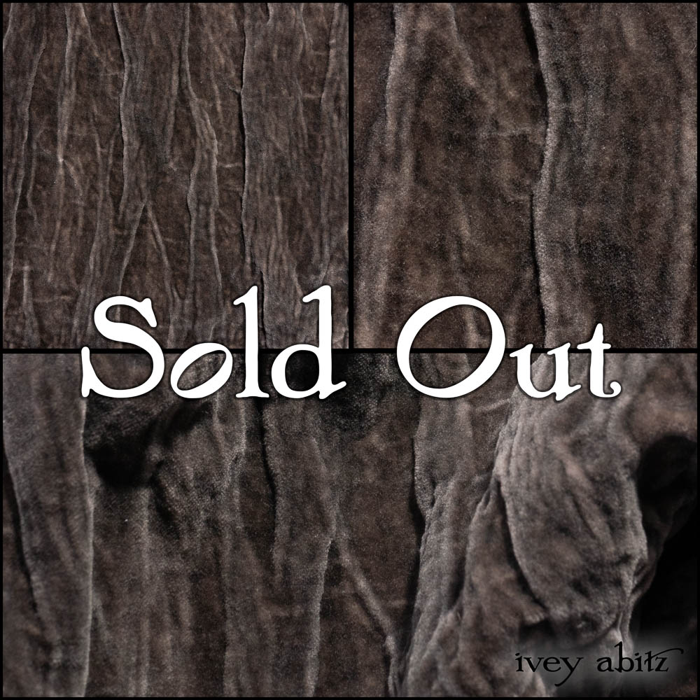 Slate Crinkled Velvet