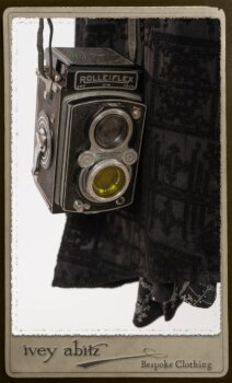 Chomley Frock in Black Embroidered Voile; Truitt Shirt in Black on White Floral Silk Chiffon; Fairholme Frock in Black and White Washed Silk in High Water Length. By Ivey Abitz.