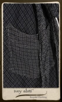 Elliot Dress in Fresh Water Melange Knit; Chevallier Cardigan in Fresh Water Rustic Argyle Knit; Highlands Skirt in Fresh Water Argyle Netting. By Ivey Abitz.