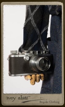 Chevallier Cardigan in Fresh Water Rustic Argyle Knit; Vanetten Frock in Fresh Water Petite Fleur Cotton; Vanetten Sash in Fresh Water Petite Fleur Cotton. By Ivey Abitz.