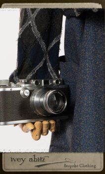 Chevallier Cardigan in Fresh Water Rustic Argyle Knit; Vanetten Frock in Fresh Water Petite Fleur Cotton; Vanetten Sash in Fresh Water Petite Fleur Cotton. By Ivey Abitz.