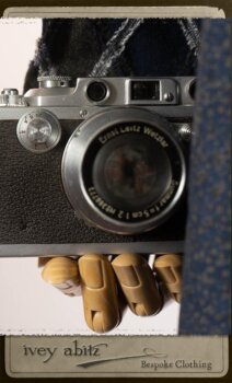 Chevallier Cardigan in Fresh Water Rustic Argyle Knit; Vanetten Frock in Fresh Water Petite Fleur Cotton; Vanetten Sash in Fresh Water Petite Fleur Cotton. By Ivey Abitz.