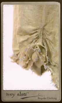 Au Sable Shirt in New Day Floral Cotton Voile; Au Sable Jacket in New Day Washed Crinkled Linen; Au Sable Frock in New Day Washed Linen in High Water Length. By Ivey Abitz.