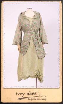 Au Sable Shirt in New Day Floral Cotton Voile; Au Sable Frock in New Day Washed Linen in High Water Length. By Ivey Abitz.