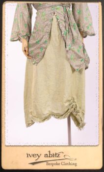 Au Sable Shirt in New Day Floral Cotton Voile; Au Sable Frock in New Day Washed Linen in High Water Length. By Ivey Abitz.