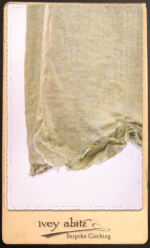 Au Sable Shirt in New Day Floral Cotton Voile; Au Sable Frock in New Day Washed Linen in High Water Length. By Ivey Abitz.