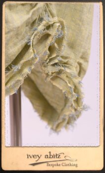 Au Sable Shirt in New Day Floral Cotton Voile; Au Sable Frock in New Day Washed Linen in High Water Length. By Ivey Abitz.