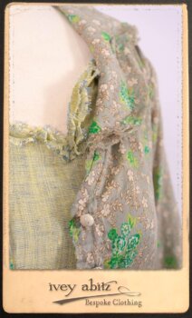 Au Sable Shirt in New Day Floral Cotton Voile; Au Sable Frock in New Day Washed Linen in High Water Length. By Ivey Abitz.