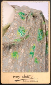 Au Sable Shirt in New Day Floral Cotton Voile; Au Sable Frock in New Day Washed Linen in High Water Length. By Ivey Abitz.