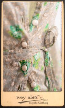 Au Sable Shirt in New Day Floral Cotton Voile; Au Sable Frock in New Day Washed Linen in High Water Length. By Ivey Abitz.