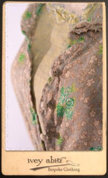 Au Sable Shirt in New Day Floral Cotton Voile; Au Sable Frock in New Day Washed Linen in High Water Length. By Ivey Abitz.