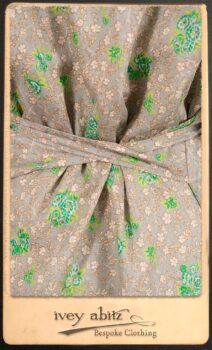 Au Sable Shirt in New Day Floral Cotton Voile; Au Sable Frock in New Day Washed Linen in High Water Length. By Ivey Abitz.