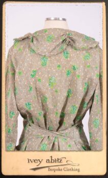 Au Sable Shirt in New Day Floral Cotton Voile; Au Sable Frock in New Day Washed Linen in High Water Length. By Ivey Abitz.