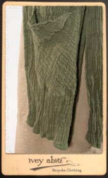 Campanella Duster Coat in New Day Washed Crinkled Linen; Harrison Frock in Picture Book Puckered Stripe Cotton; Blanchefleur Sash in New Day Floral Cotton Voile. By Ivey Abitz.