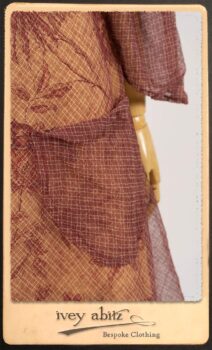 Lorrilard Dress in Rosy Argyle Netting; Scattergood Frock in Rosy Floral Linen. By Ivey Abitz.