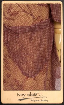 Lorrilard Dress in Rosy Argyle Netting; Scattergood Frock in Rosy Floral Linen. By Ivey Abitz.