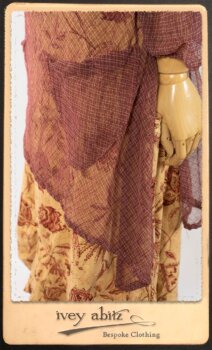 Lorrilard Dress in Rosy Argyle Netting; Scattergood Frock in Rosy Floral Linen. By Ivey Abitz.