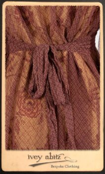 Lorrilard Dress in Rosy Argyle Netting; Scattergood Frock in Rosy Floral Linen. By Ivey Abitz.