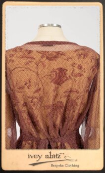 Lorrilard Dress in Rosy Argyle Netting; Scattergood Frock in Rosy Floral Linen. By Ivey Abitz.