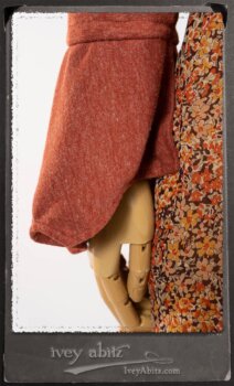 Crest Jacket in New Sun Softest Knit; Blanchefleur Sash in New Sun Washed Linen; Crest Frock in New Sun Floral Silk Chiffon in High Water Length; Edenshire Frock in New Sun Washed Linen in High Water Length. By Ivey Abitz.