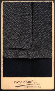 Highlands Frock in Fresh Water Wispy Plaid; Elliot Dress in Fresh Water Melange Knit; Highlands Skirt in Fresh Water Argyle Netting. By Ivey Abitz.