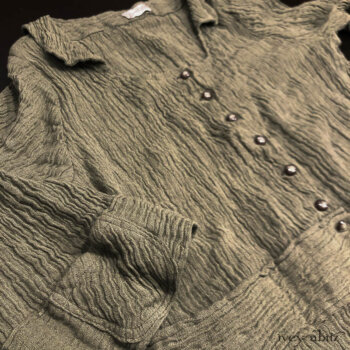 Campanella Shirt Jacket in New Day Washed Crinkled Linen.