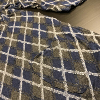 Dennison Dress in Fresh Water Rustic Argyle Knit