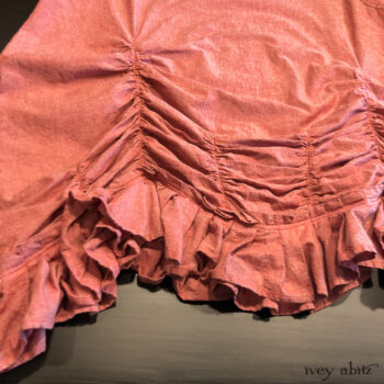 Clemmie Frock in Rosy Washed Cotton