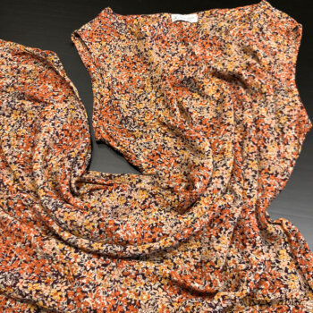 Crest Frock in New Sun Floral Silk Chiffon.