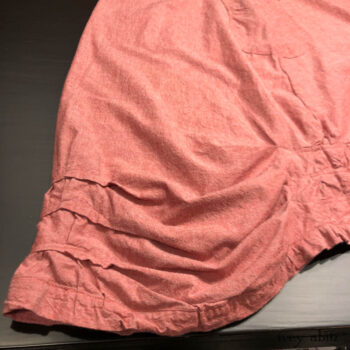 Scattergood Frock in Rosy Washed Cotton, side view.