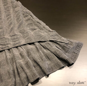 Blanchefleur Frock in Tintype Puckered Stripe Weave