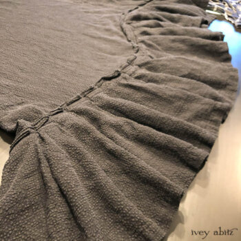 Fairholme Frock in Black Puckered Check Weave