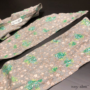 Fairholme Sash in New Day Floral Cotton Voile.