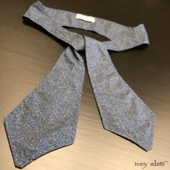 Sophia Necktie in Fresh Water Petite Fleur Cotton