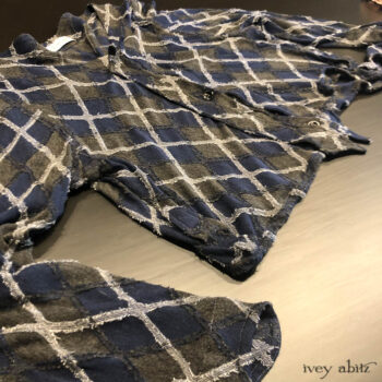 Chevallier Cardigan in Fresh Water Rustic Argyle Knit