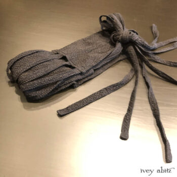 Porte Cochere Sash in Black Puckerd Check Weave