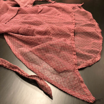 Delphine Dress in Rosy Argyle Netting