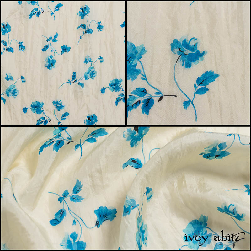 Summer Veranda Floral Crushed Silk