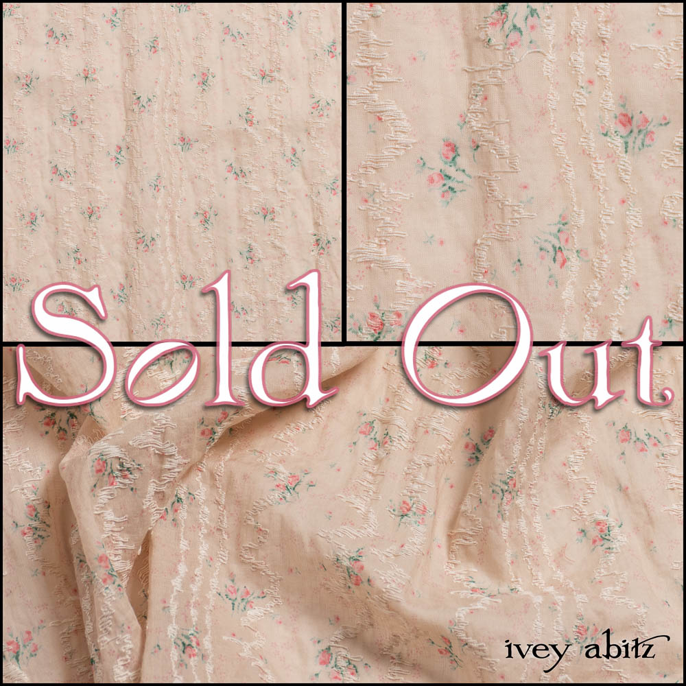 Tea Time Wavy Stripe Floral Voile