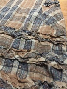 Tollie Frock in eternal spring plaid linen by Ivey Abitz