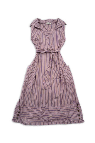 Viv Frock in Lavender Smart Stripe Weave by Ivey Abitz