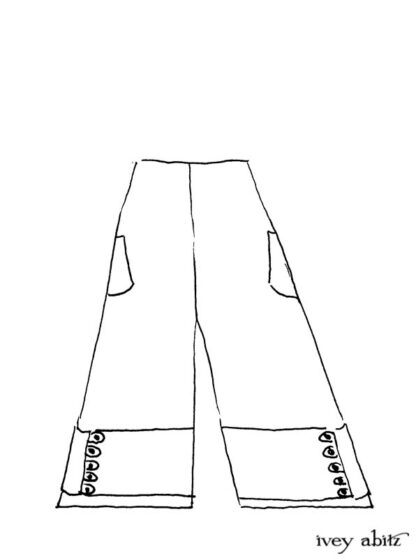 Viv Trousers Drawing by Ivey Abitz