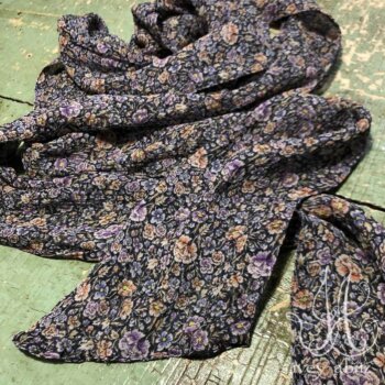 Fairholme Sash in Lavender and Sun Floral Silk Chiffon