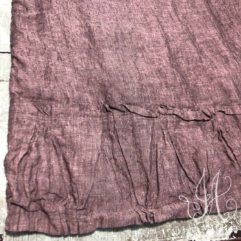 Gabled Frock in Rose and Grey Garden Washed Linen