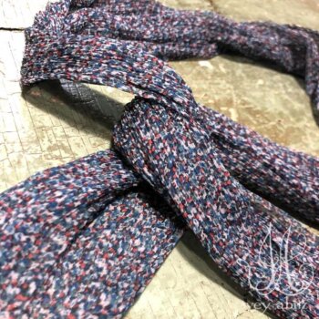 Clotaire Sash in Fresh Water Mottled Silk Chiffon.