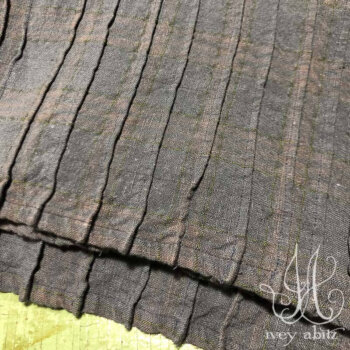 Lydia Trousers in Blue Skies Washed Plaid Linen