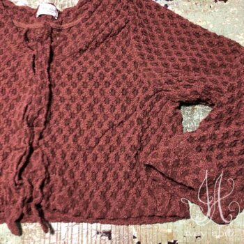 Chevallier Cardigan in Iced Tea Stretch Lace