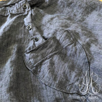 Blanchefleur Skirt, side view with button closure